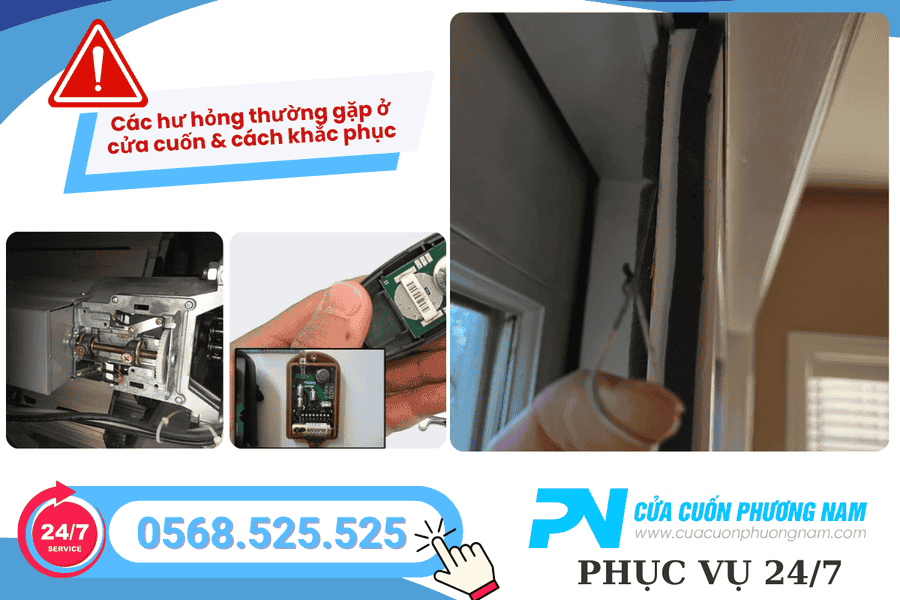 Các Hư Hỏng Thường Gặp Ở Cửa Cuốn