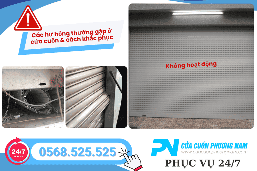 Các Hư Hỏng Thường Gặp Ở Cửa Cuốn