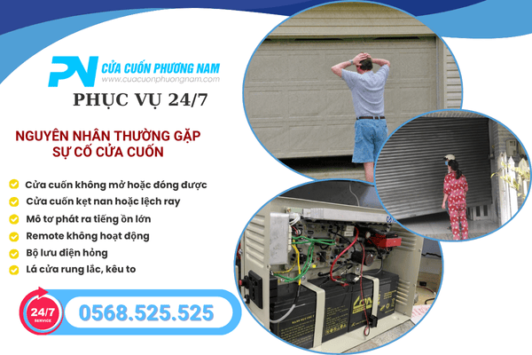 Dịch Vụ Sửa Cửa Cuốn 24H – Cửa Cuốn Phương Nam