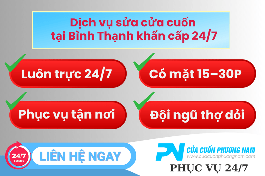 Dịch Vụ Sửa Cửa Cuốn Nhanh Chóng Tại Bình Thạnh