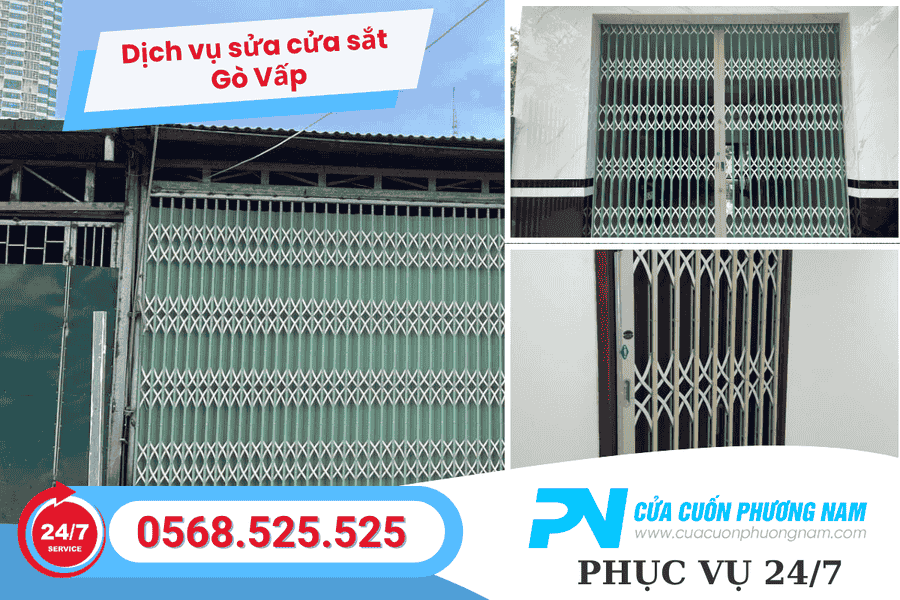 Sửa Cửa Sắt Gò Vấp Nhanh – Có Mặt Ngay Tận Nhà