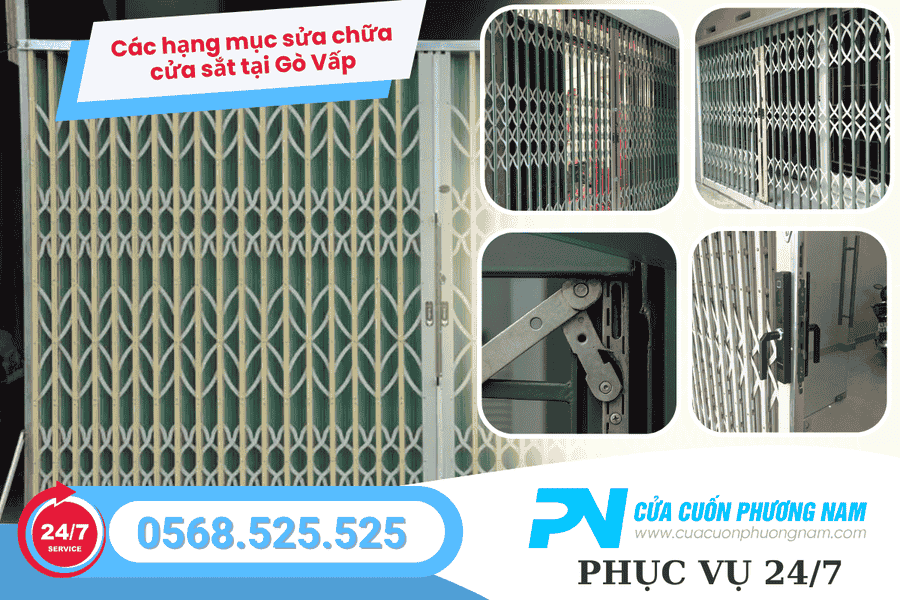 Sửa Cửa Sắt Gò Vấp Nhanh – Có Mặt Ngay Tận Nhà