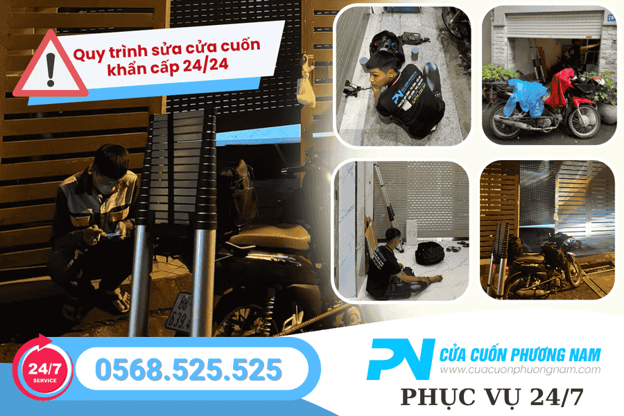Sửa cửa cuốn Gò Vấp 2424 – Dịch vụ cứu hộ khẩn cấp 15 phút có mặt