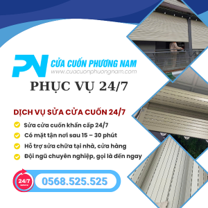 Sửa cửa cuốn 24/7 tại TPHCM – Có mặt ngay sau 15 phút gọi