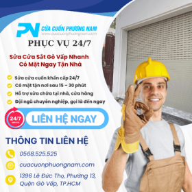 Sửa Cửa Sắt Gò Vấp Nhanh – Có Mặt Ngay Tận Nhà